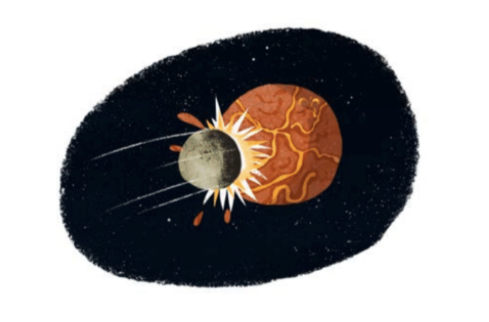 Dagmar & Heino Falcke: Kekskrümel unterm Himmelszelt. Wie entstand unsere Erde?